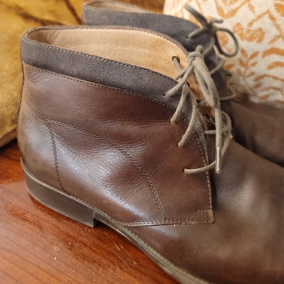 Johnston & Murphey Chukka Cap Tow Boot Chocolate Brown Size 12 Great Condition - Picture 6 of 9